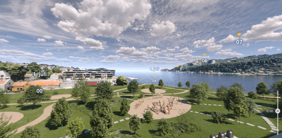 Utsikt fra balkongen